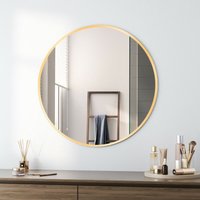 Wandspiegel Rund Gold 60 cm Spiegel Bad Badspiegel Badezimmerspiegel 600mm - Boromal von BOROMAL