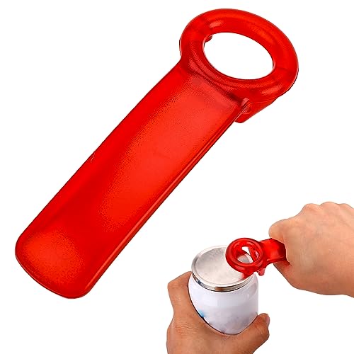 Glasöffner, Glasdeckelöffner, Werkzeug zum Öffnen von Gläsern, Dosendeckelöffner Manuell für Ältere Menschen, Kinder, Frauen, Schwache Hände (Rot) von BOXOB