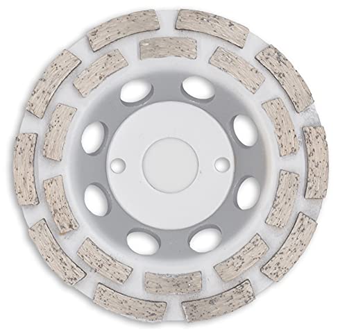 BOXTEC Diamantschleifteller in Premium-Qualität Diamantschleiftopf 22,2 mm doppelreihig für BETON, ESTRICH, MAUERWERK mit hocheffizientem Materialabtrag, Durchmesser:125mm - 5mm - PRO von BOXTEC