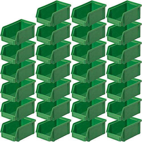 27x Sichtbox CLASSIC FB 4, LxBxH 230/200x140x122 mm, Inhalt 3,7 Liter, grün von BRB