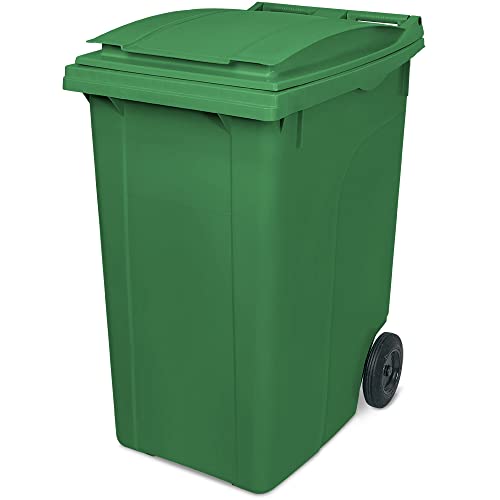 BRB 360 Liter Mülltonne nach DIN EN ISO 9001 und DIN EN ISO 14001, HxBxT 1090x620x860 mm, 17,1 kg, grün von BRB