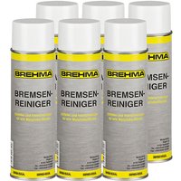 Brehma - 6x Bremsenreiniger 500ml Teilereiniger Entfetter Sprühdose von BREHMA