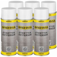 6x Etikettenentferner Spray Etikettenlöser Kleberentferner 400ml Aufkleberlöser von BREHMA