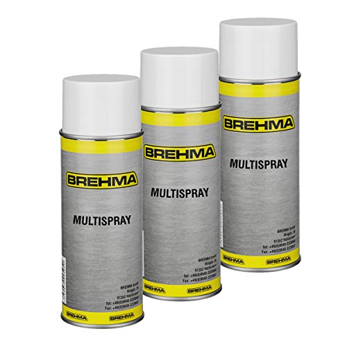 BREHMA 3X Multispray Multifunktionsöl Reninigungsspray Kriechöl Schmierspray Kettenspray von BREHMA