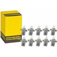 Brehma - 10x B8,3d BAX10s Grau Instrumentenbeleuchtung 24V 1,2W von BREHMA