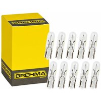 10x Brehma T5 1,2W Glassockellampe 12V W1,2W W2x4.6d von BREHMA