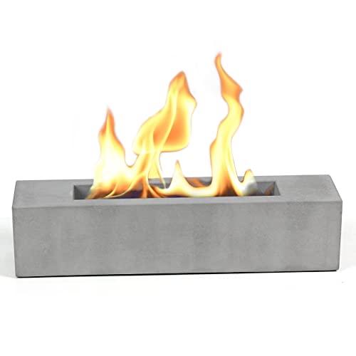 BRIAN & DANY Tischkamin Bio Ethanol Kamin Tischfeuer mit Löschhilfe für Outdoor Indoor, 38x 8.5X 8.5 cm von BRIAN & DANY