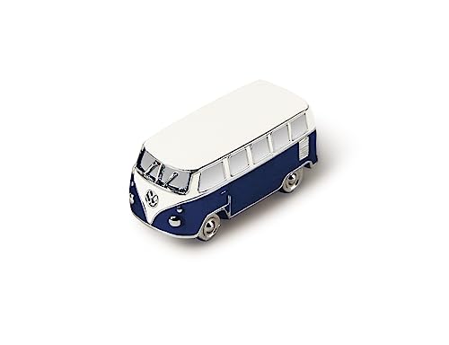 BRISA VW Collection - Volkswagen Kühlschrank-Büro-Pinnwand-Magnet im T1 Bulli Bus 3D Mini Modell (Classic Bus/Blau) von BRISA