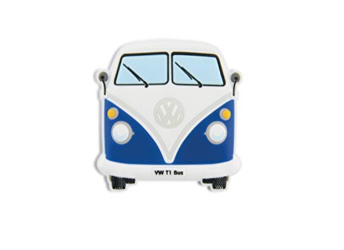 BRISA VW Collection - Volkswagen Kühlschrank-Büro-Pinnwand-Softmagnet im T1 Bulli Bus Design (Bus Front/Blau) von BRISA