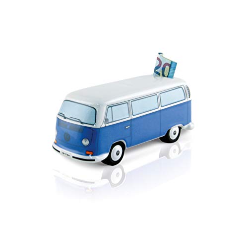 BRISA VW Collection - Volkswagen Spar-Büchse-Schwein-Dose im T2 Bulli Bus Design (Classic Bus/Blau) von BRISA