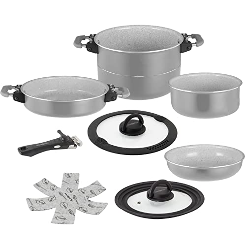 BRUNNER Koch Geschirr Set Fusion 7+1 Magnetic Camping Küche Topf Pfanne Keramik von BRUNNER