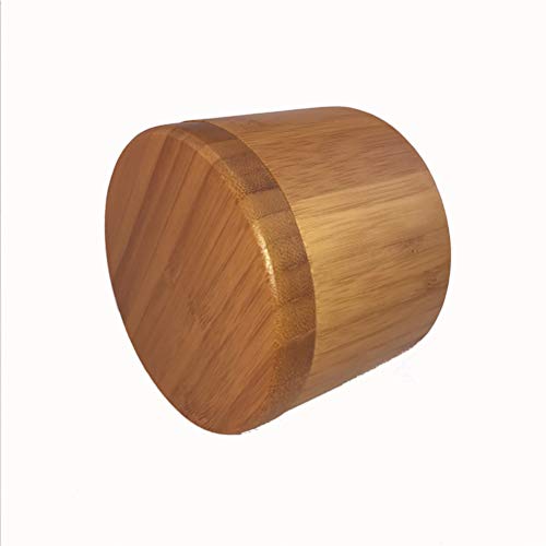 BSTCAR Gewürzgläser Holz, Kleine Zuckerdose Dose Gewürz Dose Gewürzhalter Salz Zucker Container mit Bambus Deckel Küchenzubehör von BSTCAR