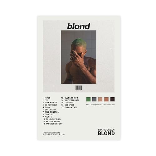 Blond von Frank Ocean Musiker-Poster, Leinwand-Poster, Wandkunst, Dekordruck, Bild, Gemälde für Wohnzimmer, Schlafzimmer, Dekoration, 40 x 60 cm von BSapp