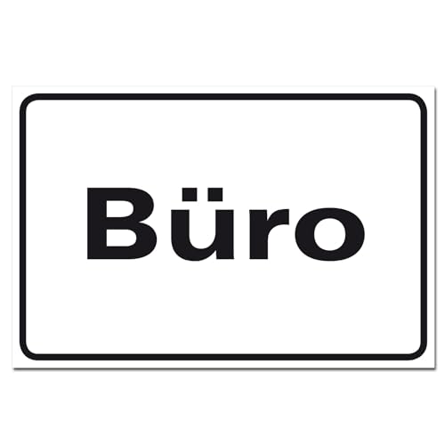 Büro Schild Hinweisschild Orientierung PVC 300 x 200 x 3 mm Vorgebohrt B1-Zertifiziert von BUEWA Schilder