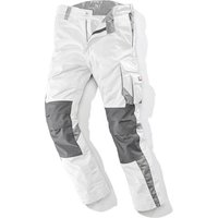 BULLSTAR Arbeitshose »Worxtar«, weiß/grau, Polyester/Baumwolle, mit vorgeformtem, verstärktem Kniebereich - weiss von BULLSTAR