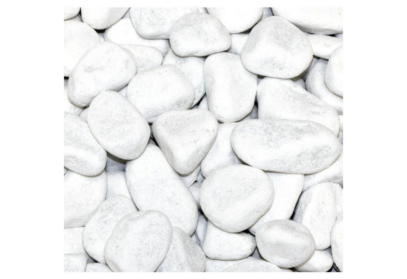 BURI Zierkies 10kg Marmorkies Carrara weiß 15-25mm Dekosand Ziersteine von BURI