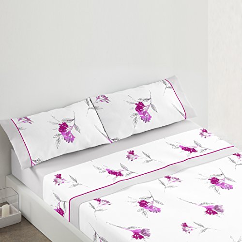 BURRITO BLANCO TR4684 02 1051B Bettwäsche-Set, Baumwolle, Rosa, 38x30x4 cm von BURRITO BLANCO