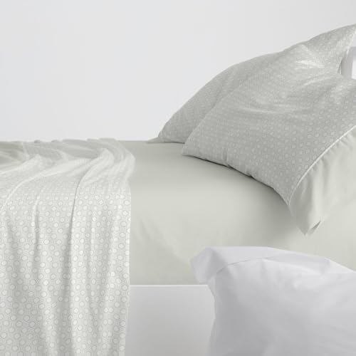 Burrito Blanco Bettwäsche | Bettwäsche | Bett von 150 bis 160 cm (+ Größen erhältlich) | 100% Baumwolle | Design 624 | Minzfarben (150-160 x 190/200 cm) von BURRITO BLANCO