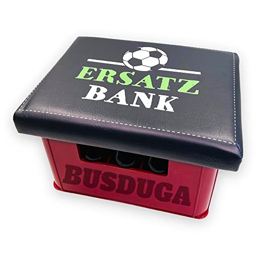 BUSDUGA 2906 Bierkastensitz,Ersatzbank, 44x34cm Auflage Bierkastenhocker Getränkekisten Hocker von BUSDUGA