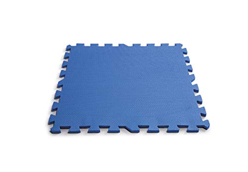 Intex Interlocking Padded Floor Protector - Bodenschutz für Pools - 8 Stück - 1.9 m² Spot Blau 6.5x48x48 cm von Intex