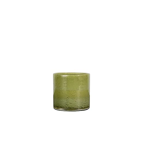 ByON Teelichthalter Calore XS in der Farbe Grün, aus Glas hergestellt, 10x10cm, 5280602712 von ByON