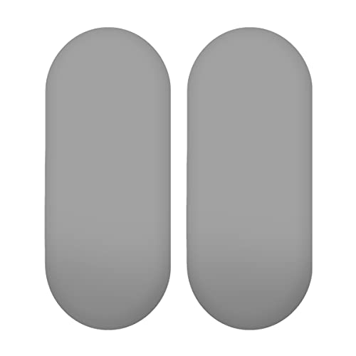 2X Jersey-Spannbettlaken für Babykörbe, oval, 100% Baumwolle (Grau) von Baby Comfort