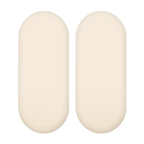 2X Jersey-Spannbettlaken für Babykörbe, oval, 100% Baumwolle (Cremefarben) von Baby Comfort