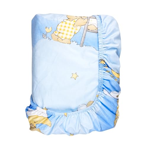 Baumwolle Spannbetttuch Passend für 120x60 cm Kinderbett Matratze - Muster 4 von Baby Comfort