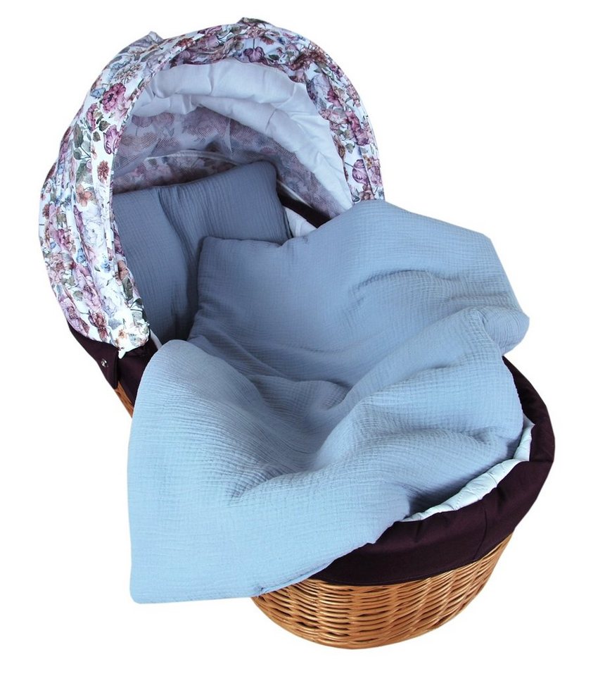 Babydecke BabyLux Babydecke Musselin Kinderwagendecke Kuscheldecke 75x60cm, BabyLux, Blau von BabyLux