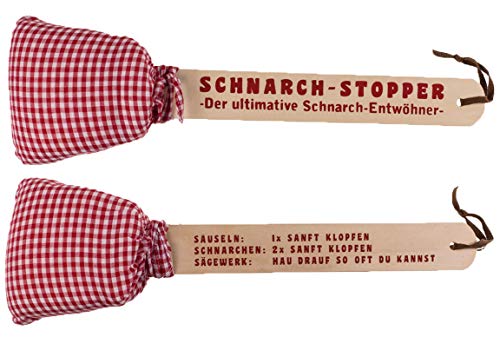 Bada Bing 2er Set Schnarchklopfer Klopper mit Kissen Schnarchstopper lustiges Geschenk von Bada Bing