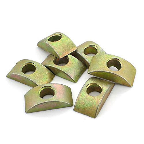 12 Stück 8 mm Lochdurchmesser Bronze Muttern Abstandshalter Unterlegscheibe Halbmond Unterlegscheibe Mutter Anschluss Hardware Zubehör für Möbel von Bamboopack