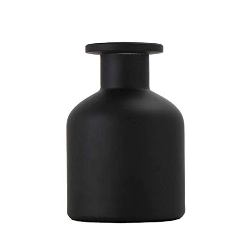 150 ml nachfüllbare leere Glas-Diffusor-Flasche Diffusor Glas Aromatherapie Behälter ätherische Öle Duft Zubehör für DIY Ersatz Reed Diffusor Sticks Diffusor, Schwarz von Bamboopack