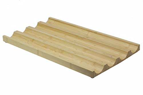 Gewürzregal [Set of 2] - Bambus-Holzschublade Gewürzhalter - Gewürz-Organizer für die Küchenschublade - Schöne, übersichtliche Gewürzaufbewahrung - Bambus Gewürz-Rost - Küchenschrank Schublade von Bamobo
