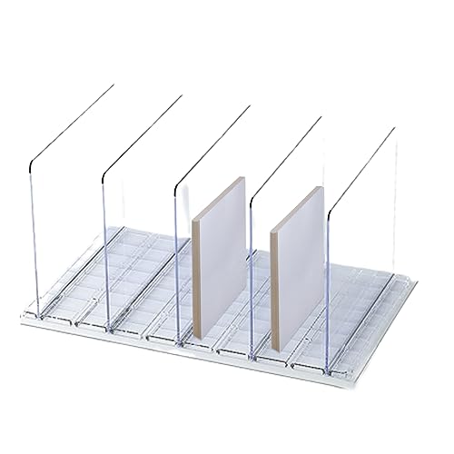 Banziaju Klare Regaltrenner, 5 Stück Regaltrenner für Schrank Klare Regaltrenner Transparente Taschentrenner Regal Kleidertrenner für Kleiderschrank Lagerung, Schrank Regale und Ständer von Banziaju