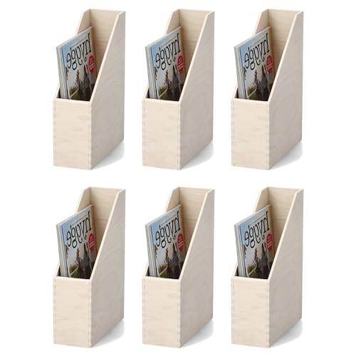 Basera Zeitschriftensammler mit Griffloch, Birkenholz, 23 x 9 x 31 cm von Basera
