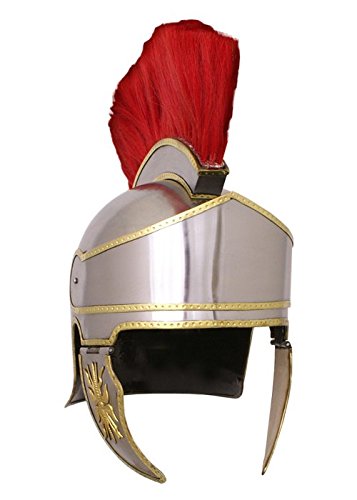 Battle-Merchant Attischer Helm mit Haarbusch, 1,6 mm Stahl - Griechen, Römer, Athen, Antike von Battle-Merchant