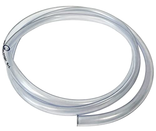 BAUSTER® PVC Benzinschlauch 3mm 4mm 5mm 6mm 8mm 10mm 12mm innen Ölleitung Transparent Schlauchleitung Kraftstoffschlauch ölschlauch durchsichtiger schlauch benzin schlauch 5 meter Länge (⌀6mm - 5m) von Bauster