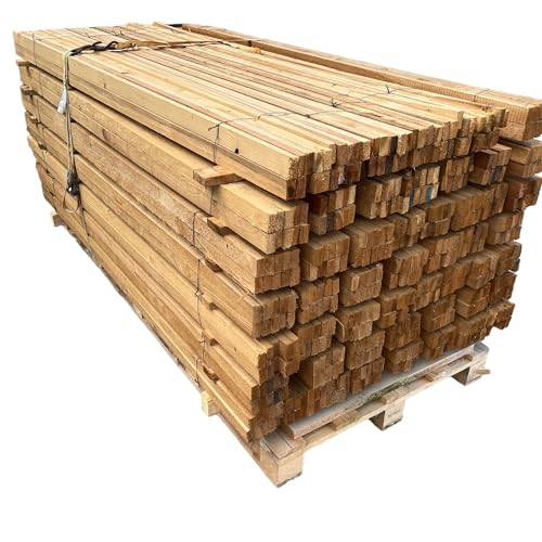 Holzlatten IMPRÄGNIERT Konstruktionsholz Fichte 24x48mm 10er-Pack (10 St. 24x48x1000mm) von BaustoffhandelShop