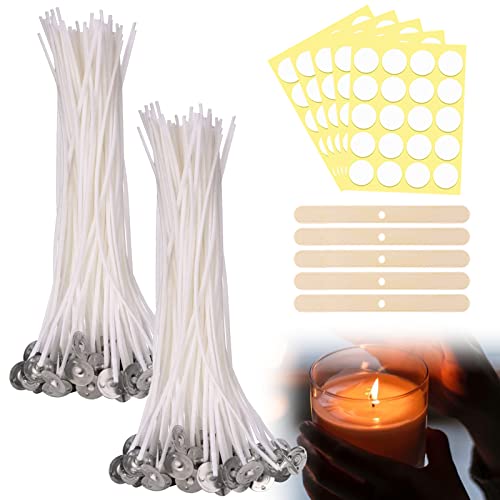 Kerzendocht,Kerzendochte für Kerzen,Dochte für Kerzen,Kerzen Selber Machen Set,Docht für öLlampen,Kerzendochte,Docht,Kerzendochte für Dicke Kerzen,Candle Wick,100pcs Docht für Kerzen (12cm) von Bavooty