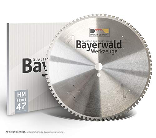 Bayerwald - HM Kreissägeblatt - 305 x 2.2/1.8 x 25.4 | Zahnform: WWF (80 Zähne) | Zum Trennen von Profilmaterialien aus Stahl, ohne Kühlung von QUALITÄT AUS DEUTSCHLAND Bayerwald Werkzeuge