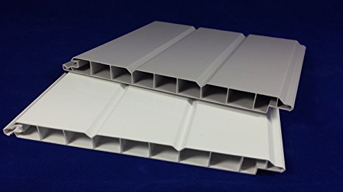 Bayram® Dachunterschläge PVC weiß, Deckenpaneele Profilbretter Kunststoff Wandpaneele 5x 1m (50 cm, 5 Stck) von Bayram