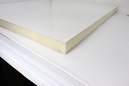 Bayram® Sandwich-Paneel Kunststoff PVC Platte Sandwichplatten weiss 24 mm 500x1000mm von Bayram