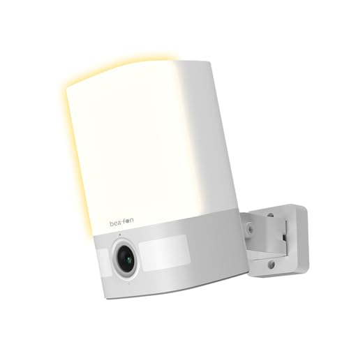 beafon, Smart Home, Safer 4L, schwenkbare akku Überwachungskamera für den Außenbereich mit LED Licht, 3MP Super HD Kamera, IP65 Schutz gegen Strahlwasser und Staubdicht, weiß, Netzwerk 2,4G, WiFi von Beafon