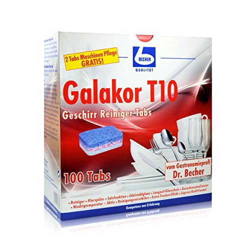 Dr. Becher Galakor T10 Geschirr Reiniger Tabs 100 Tabs von Becher