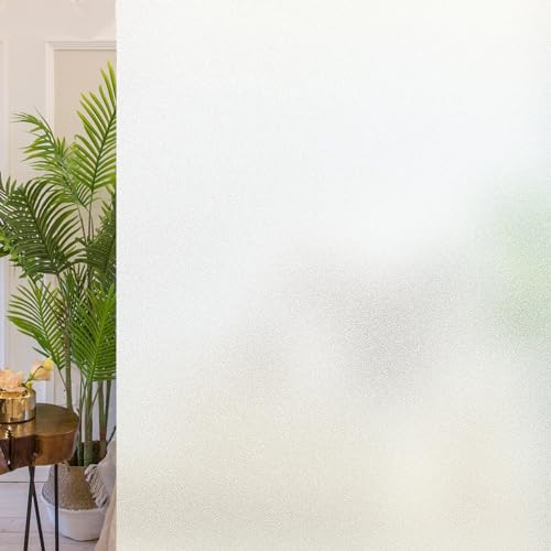 Fensterfolie Blickdicht Sichtschutzfolie Milchglasfolie Selbstklebend,UV-Schutz Statisch haftende Folie für Zuhause Büro(Matt,60×1000cm) von Bectosy
