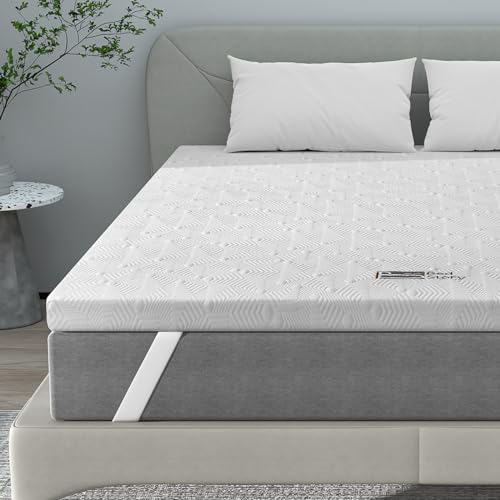 BedStory Harter Topper 160x200cm-5cm Höhe Zwei Härtegrade H3&H4 Matratzentopper,7-Zonen-Matratzenauflage aus Kaltschaum, Matratzentopper für Boxspringbett Wohnwagen Schlafsofa von BedStory