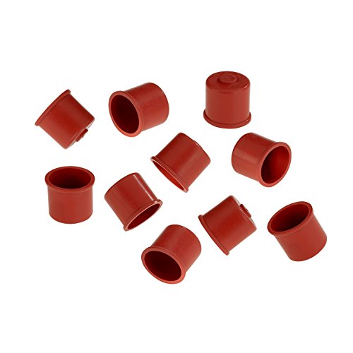 Westmark 10 Süßmostkappen aus Gummi für 0,75-1 l Flaschen (Gr.2), Rot 40482251 von Beka