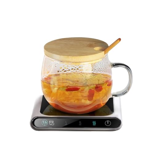 Tassenwärmer USB, Tassenwärmer mit 3 Temperaturstufen, Elektrischer Kaffeewärmer Teewärmer für Kaffee Tee Kakao Milch von Bekasa