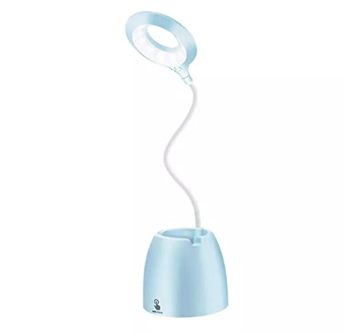 Bel Air Home - LED Schreibtischlampe mit Bluetooth-Lautsprecher, 5W, 6500K, Touchscreen, Stiftehalter und Smartphone-Schlitz (Blau) von Bel Air Home