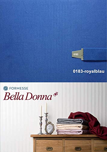 Formesse Spannbettlaken Bella Donna Jersey für Matratzen & Wasserbett 180-200 x 200-220 cm in Royalblau von Bella Donna